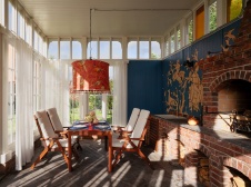 Фото беседки дома в стиле неоклассика