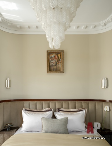 Фото интерьера спальни квартиры в стиле фьюжн