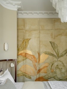 Фото интерьера спальни квартиры в стиле фьюжн