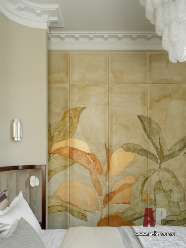 Фото интерьера спальни квартиры в стиле фьюжн