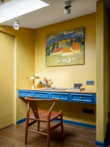 Фото интерьера мансарды квартиры в стиле фьюжн