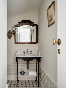 Фото интерьера санузла квартиры в стиле фьюжн 