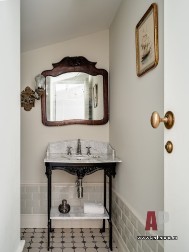 Фото интерьера санузла квартиры в стиле фьюжн 