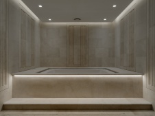 Фото интерьера бассейна дома в стиле неоклассика