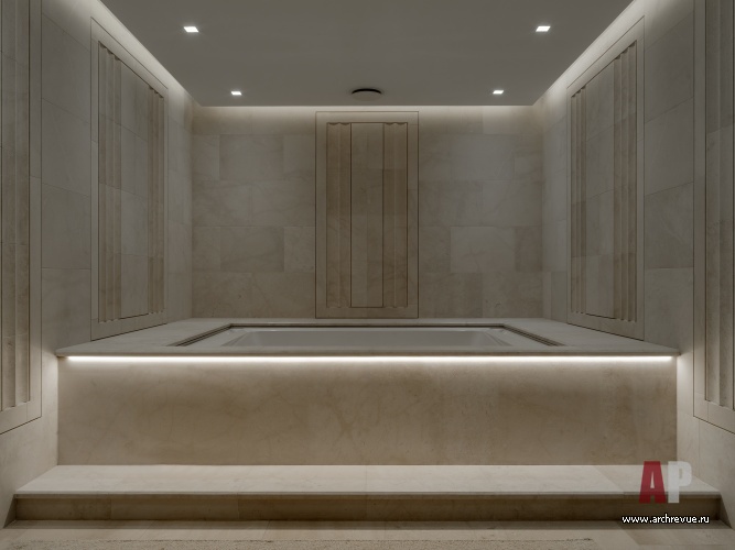 Фото интерьера бассейна дома в стиле неоклассика