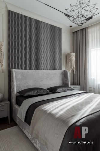 Фото интерьера спальни квартиры в стиле неоклассика