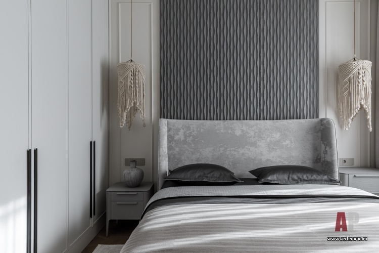 Фото интерьера спальни квартиры в стиле неоклассика