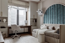 Фото интерьера детской квартиры в стиле неоклассика 