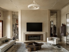 Фото интерьера гостиной дома в стиле ар-деко 