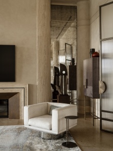 Фото интерьера гостиной дома в стиле ар-деко 