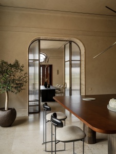 Фото интерьера кухни дома в стиле ар-деко 