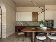 Фото интерьера кухни дома в стиле ар-деко