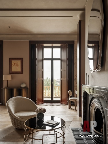 Фото интерьера спальни дома в стиле ар-деко