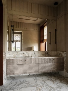 Фото интерьера санузла дома в стиле ар-деко