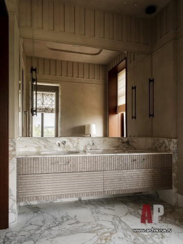 Фото интерьера санузла дома в стиле ар-деко