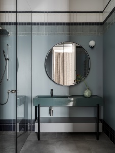 Фото интерьера санузла дома в стиле ар-деко