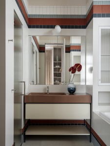 Фото интерьера санузла дома в стиле ар-деко