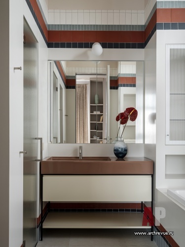 Фото интерьера санузла дома в стиле ар-деко