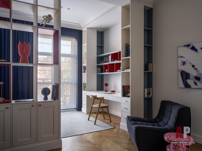 Фото интерьера детской квартиры в стиле неоклассика