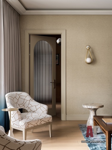 Фото интерьера гостиной квартиры в стиле фьюжн