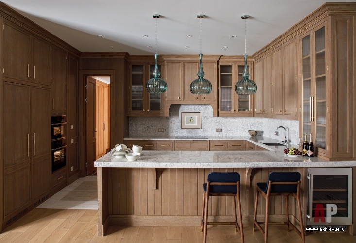 Фото интерьера кухни квартиры в стиле фьюжн