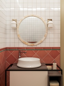 Фото интерьера санузла квартиры в стиле фьюжн 