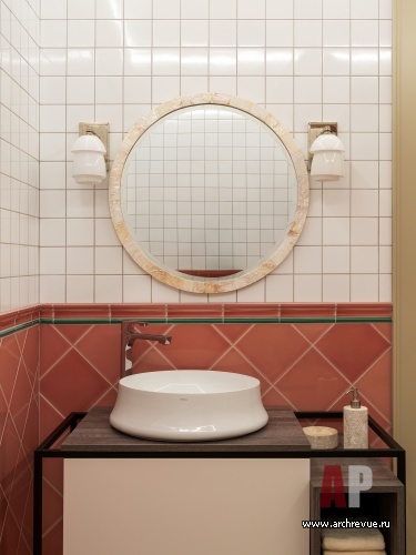 Фото интерьера санузла квартиры в стиле фьюжн 