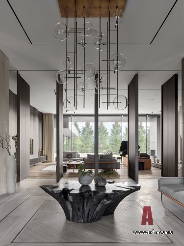 Фото интерьера входной зоны дома в современном стиле 