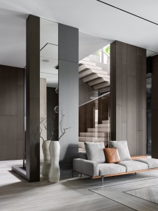 Фото интерьера входной зоны дома в современном стиле 