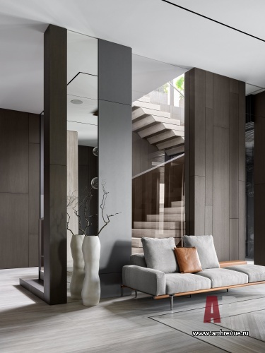 Фото интерьера входной зоны дома в современном стиле 