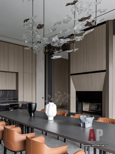 Фото интерьера кухни дома в современном стиле 