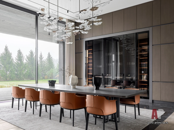 Фото интерьера кухни дома в современном стиле 