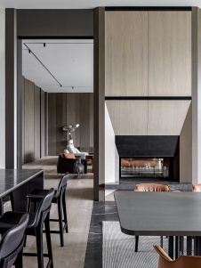 Фото интерьера гостиной дома в современном стиле 