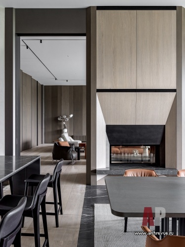 Фото интерьера гостиной дома в современном стиле 