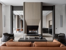 Фото интерьера каминной дома в современном стиле 