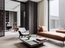 Фото интерьера кабинета дома в современном стиле 