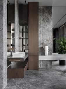 Фото интерьера санузла дома в современном стиле 