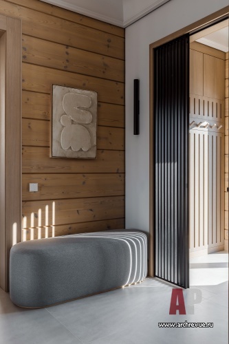 Фото интерьера входной зоны дома в стиле неоклассика