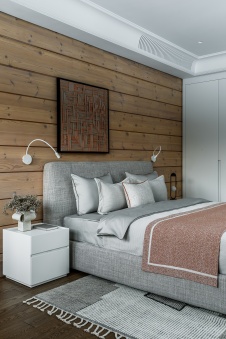 Фото интерьера спальни дома в стиле неоклассика