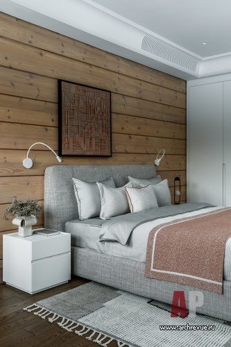 Фото интерьера спальни дома в стиле неоклассика