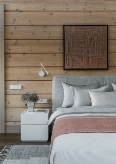 Фото интерьера спальни дома в стиле неоклассика