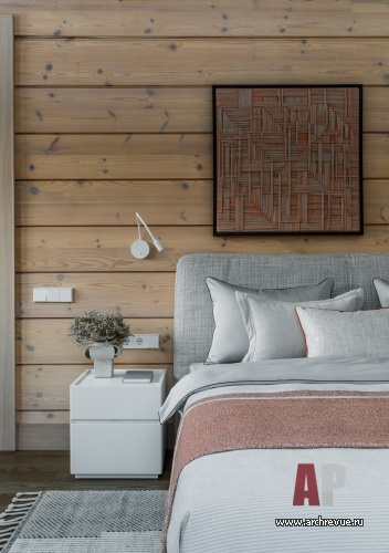 Фото интерьера спальни дома в стиле неоклассика