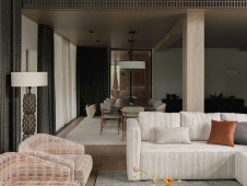 Фото интерьера гостиной дома в современном стиле