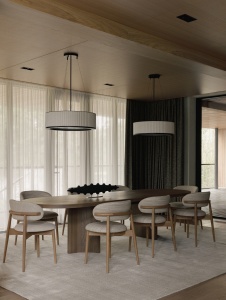 Фото интерьера столовой дома в современном стиле