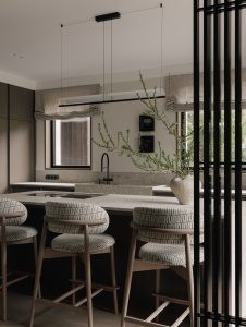 Фото интерьера кухни дома в современном стиле