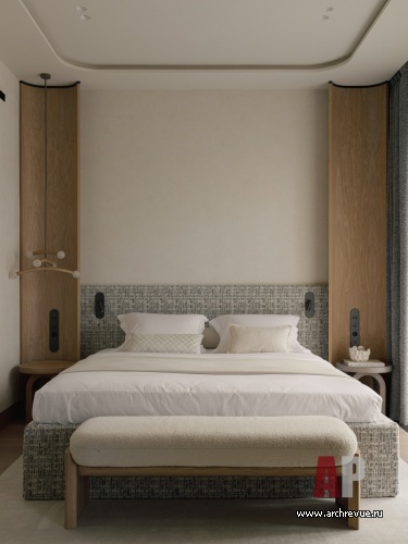 Фото интерьера спальни дома в современном стиле