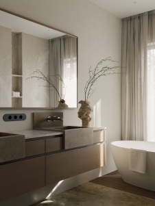 Фото интерьера санузла дома в современном стиле