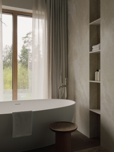 Фото интерьера ванной дома в современном стиле