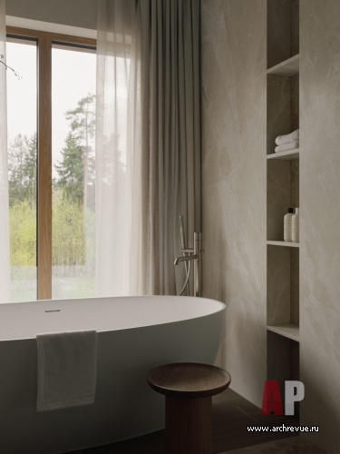 Фото интерьера ванной дома в современном стиле