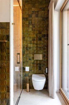 Фото интерьера санузла дома в современном стиле 